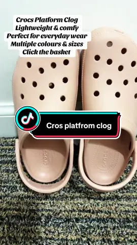 Comfort meets style with these Crocs Platform Clogs 😍 Perfect for all-day wear, lightweight, and available in gorgeous colours like this Pink Caramel! Grab yours before they sell out. @CROCS UK  #CrocsStyle #TikTokMadeMeBuyIt #EverydayComfort #CrocsBrandDay #viralfinds 