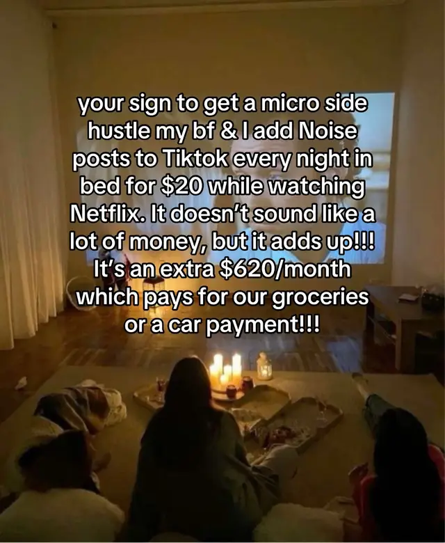Honestly, this side hustle has been a lifesaver! Can't believe how much it helps every month. #sidehustle #makemoneyfromyourphone #noise #jadej #makemoneyonline 