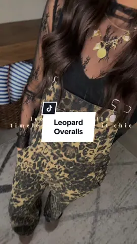 From school drop-off to dinner plans, these leopard overalls are carrying me through fall in style.  @ciderusa  