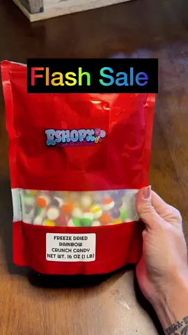 Replying to @AndreaLightworker flash sale today on rainbow crunch freeze dried candy from @@EShopX Deals!! ##freezedriedcandy##freezedried##candy##candyshop##candyreview