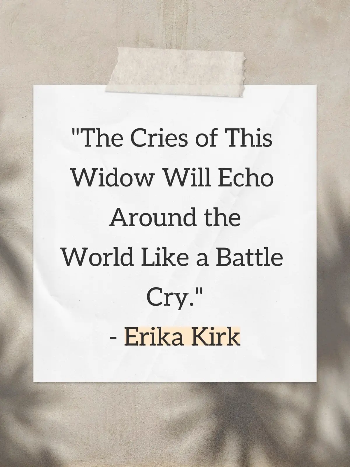 #God#Cry #widow#Charliekirk #erikakirk#fyp