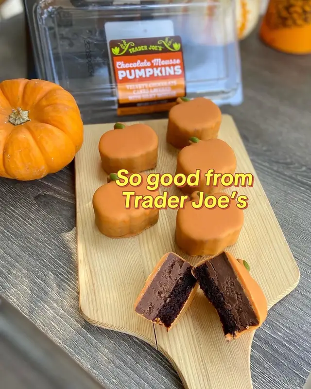 Have you tried these pumpkin chocolate mousse cakes ? From #traderjoes