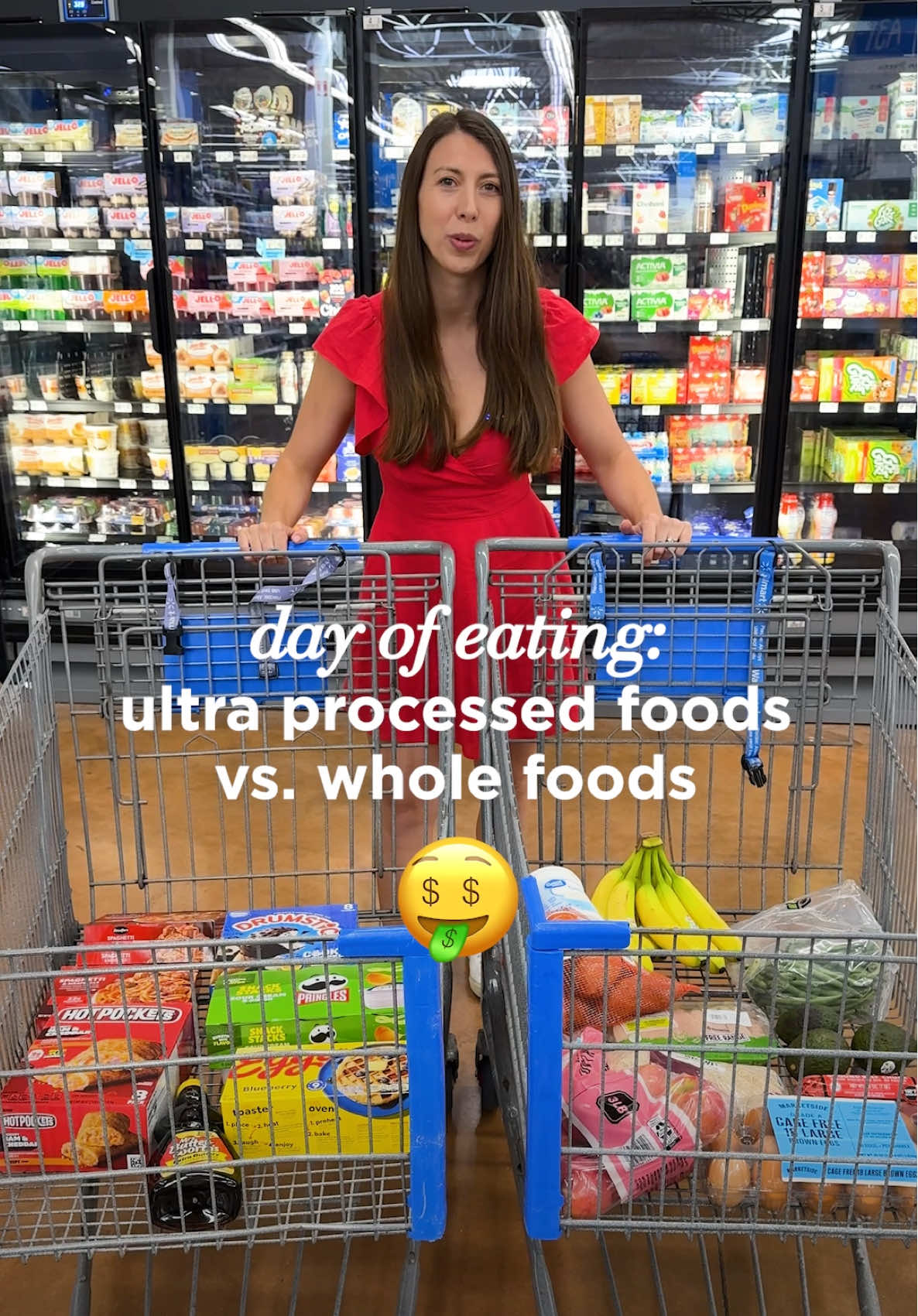 Ultra-processed food week vs whole-food week 💥 which do you think costs more? 😈  The craziest part? The price difference might not be what you expect… 👀 Save this for later and let me know what comparison you would like to see next. 