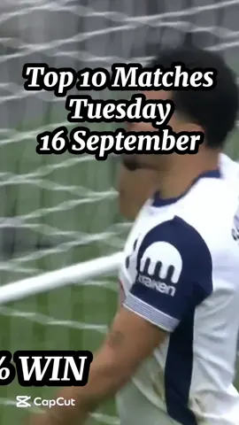 Top 10 Matches Today! #footbal #footballtiktok #soccertiktok #predictions #footballpredictions 