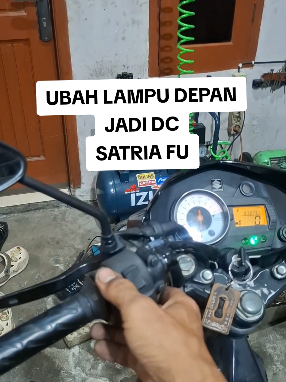 merubah lampu depan menjadi DC , satria FU #bengkelmotor #servismotor #mekaniktiktok #fyp 