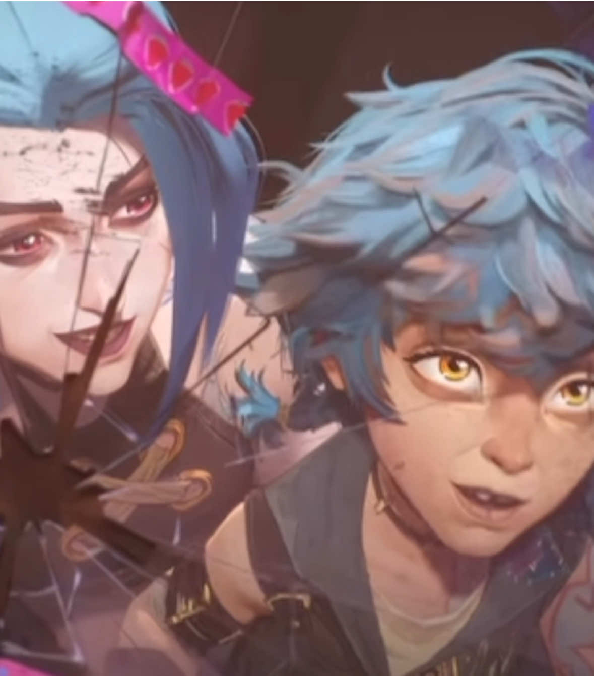 I haven’t posted in awhile but here’s #Jinx and #isha                      #arcane #edit #fypシ 