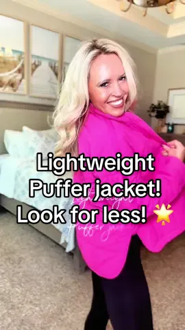 This lightweight puffer looks designer but the price says otherwise 👀✨ love how lightweight it is!! #pufferjacket #winterfashion #fallfashion #jacket #quiltedjacket 