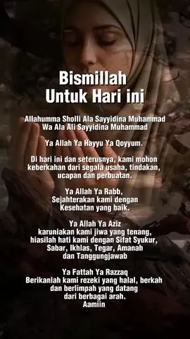 bismillahirrahmanirrahim untuk hari ini 🥰🙏#fyp 