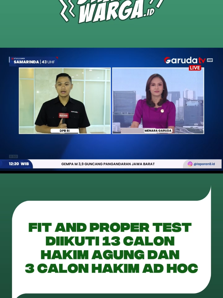 Sebanyak 13 calon hakim agung dan 3 calon hakim ad hoc ikuti uji kelayakan dan kepatutan.