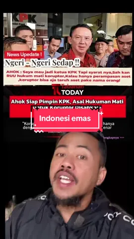 Prabowo tunjuk ahok jadi ketua kpk yang baru, dan ahok menyetujuinya asal hukuman koruptor di hukum mati, tapi sayang tidak ada berita resmi mengenai isu ini, semoga ke depannya berita ini jadi kenyataan #prabowosubianto #ahok #ketuakpk #uuprampasanaset #koruptor 