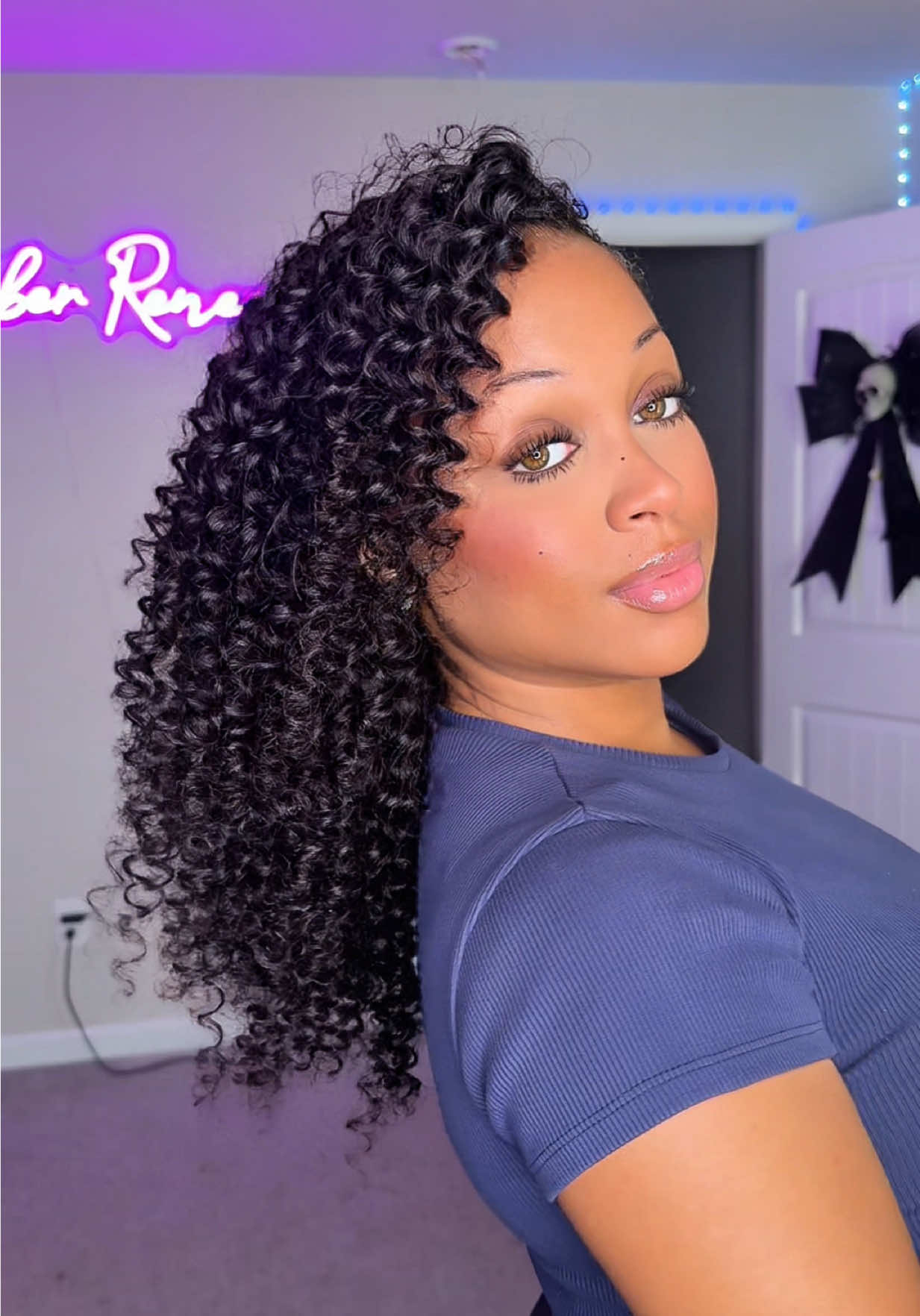 Crochet hairstyles are sooo cute 🩷 @ywigs_tiktok  Hair: @YWIGS HAIR Crochet Human Hair Extensions Knotless Pre-Separated 60g / Bundle - Time-Saving, 50 Strands per Bundle, 4 to 5 Bundles Recommended for a Full Head 💕 #crochet #crochethair #crochethairstyles #crochetersoftiktok #ywigs 