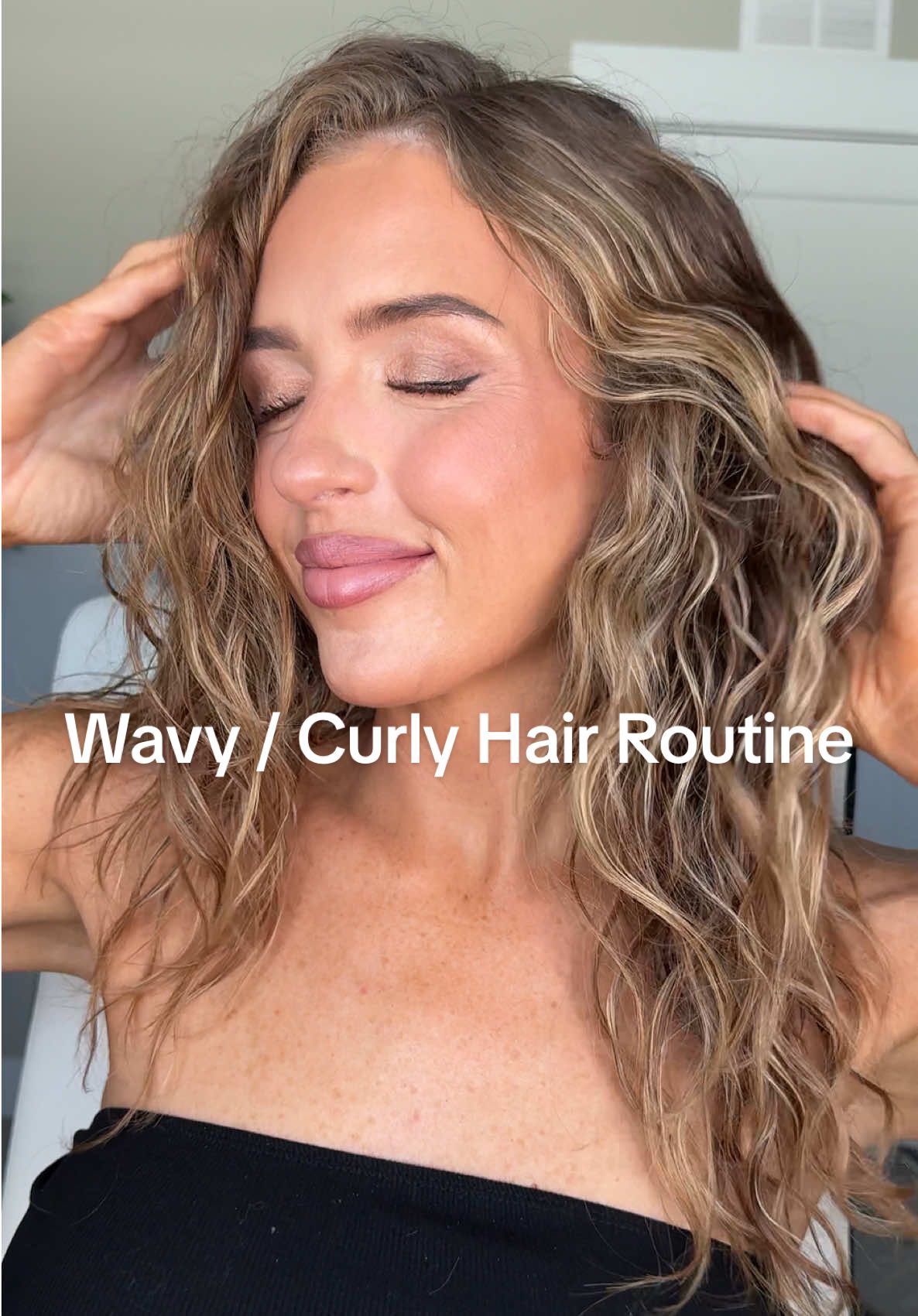 Replying to @JNicole✝️💪🏼⚾️🎸🏈  Here’s my curly/wavy hair routine! What class of curls would you curl experts say this is?? This works, but I would love to learn the tips and tricks for curly and wavy hair!    Everything is 🔗 for you in my Amzn!  #curlyhairroutine #wavyhairroutine #haircareproducts #hairroutine @Not Your Mother's 