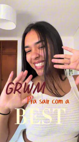 Eu arrumo daqui e ela de lá💅🏽😘 #grwm #arrumassecomigo #saindocomamigas #arrumandocomamiga #maquiagem 
