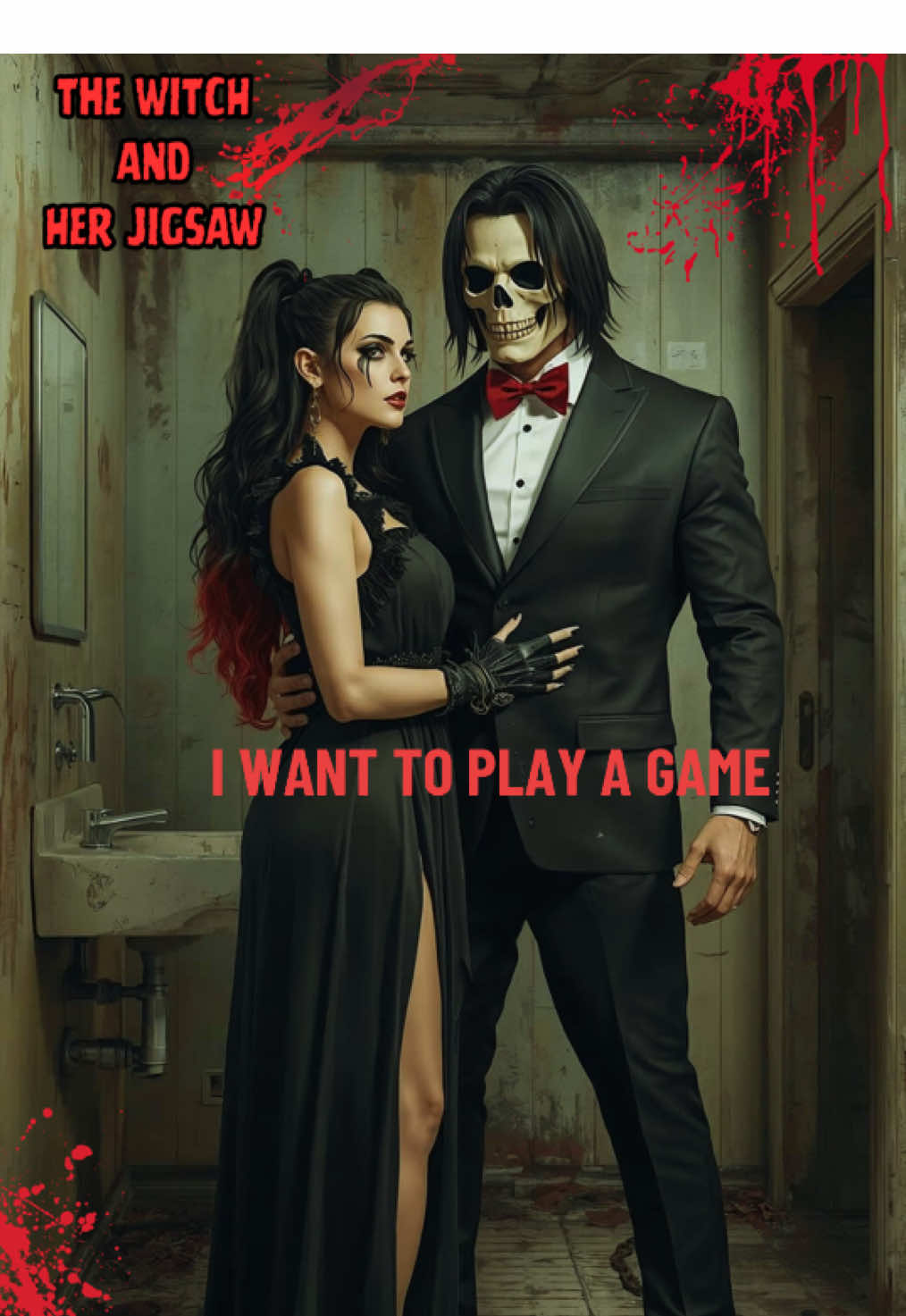 The Witch and Her Jigsaw ❤️🖤❤️@mudvayne #witch #jigsaw #sawmovie #horror #mudvayne 