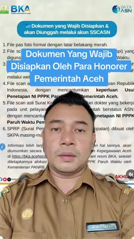 Dokumen yang wajib disiapkan oleh para honorer. #pns #pppk #kemenpanrb #bkn #asn 