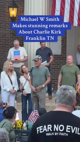 Beautiful remarks from Michael, W Smith about Charlie Kirk in this moment in history. Franklin, Tennessee ##charlie ##jesus##tpus##michaelwsmith