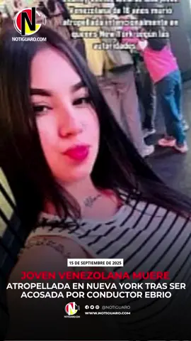 ⚠️ CONTENIDO SENSIBLE ⚠️  Una madrugada trágica sacudió a la comunidad latina en Nueva York. Jhoanny Sara Gómez Álvarez, adolescente venezolana de 16 años, fue brutalmente asesinada en el barrio de Elmhurst, Queens, luego de que un hombre en estado de ebriedad la embistiera intencionalmente con su vehículo. Según reportes policiales, el agresor —identificado como Edwin Cruz Gómez, de 38 años y nacionalidad mexicana— había acosado verbalmente a la joven, a su madre y a otros acompañantes con comentarios sexuales mientras se encontraban en las afueras de un bar. Tras una confrontación, el sujeto abordó su camioneta Chevy Suburban y arremetió contra el grupo, aplastando a Jhoanny contra un pilar y dejando a su madre gravemente herida. La joven fue declarada muerta en el lugar. Su madre, de 32 años, fue trasladada al Hospital Elmhurst y se encuentra en condición estable. El atacante fue detenido por la policía de Nueva York y enfrenta cargos de asesinato. 👁️‍🗨️ Este crimen ha generado conmoción entre vecinos y líderes comunitarios, quienes exigen justicia y mayor protección para las mujeres migrantes en entornos vulnerables. 📌 En Notiguaro.com nos solidarizamos con la familia Gómez Álvarez y reiteramos nuestro compromiso con la cobertura ética de sucesos que impactan a nuestras comunidades. #venezolana #usa🇺🇸 #noticias #mujer  #paratii 