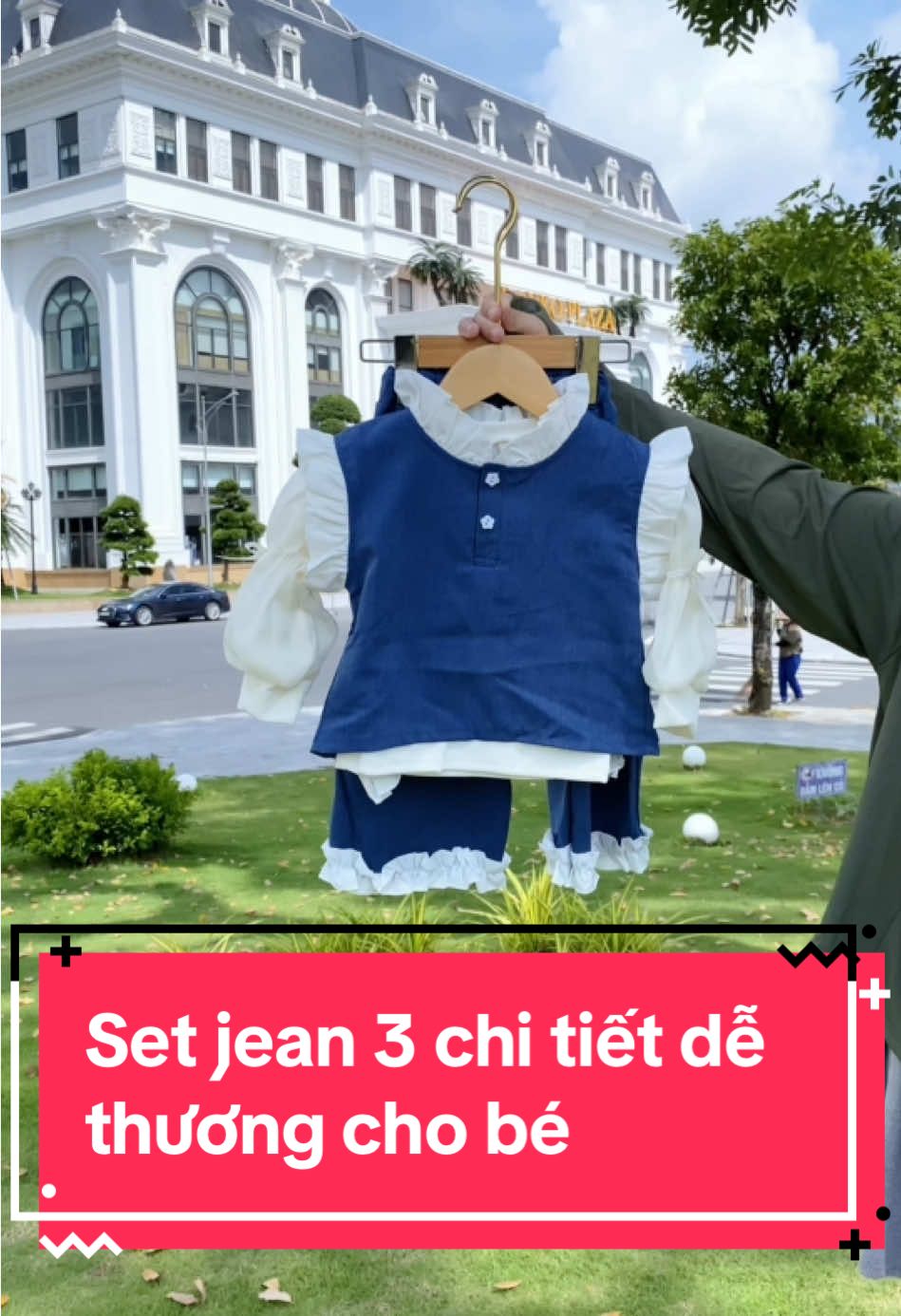 Set jean 3 chi tiết dễ thương cho bé (Áo thun,Ghile,Quần jean) #uyennkids #quanaotreem #quanaothudongchobe 