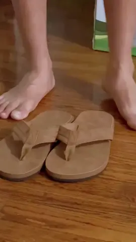 Men’s leather flip flops stylish and comfortable non-slip design slipers…more