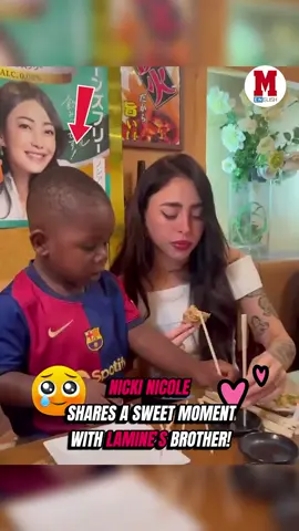 NICKI NICOLE SHARES A SWEET MOMENT WITH LAMINE’S BROTHER! 🥹💕 The Barcelona star’s girlfriend was seen spending time with his younger brother in a heartwarming clip shared on social media 📲✨ #NickiNicole #LamineYamal #FCBarcelona #Football #Soccer