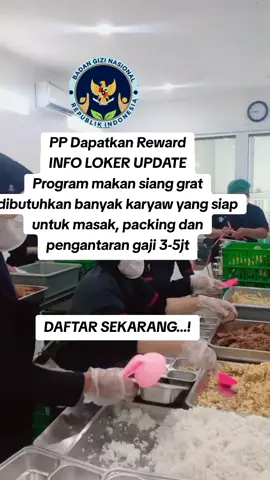 TELAH DI BUKA BANYAK LOWONGAN KERJA SPPG #sppg #4u #lowongankerja2025 #infoloker #MBG #fyppppppppppppppppppppppp 