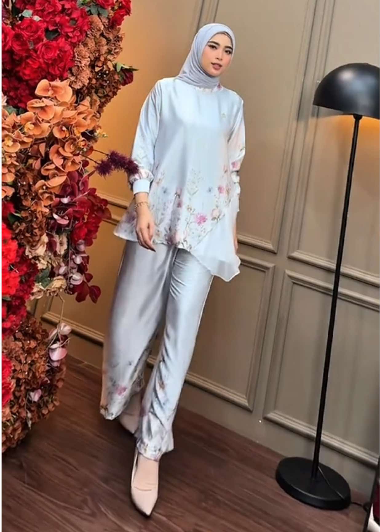 Kevia 1 Set Celana, Dubai Silk Mix Organza Silk by Dumma 