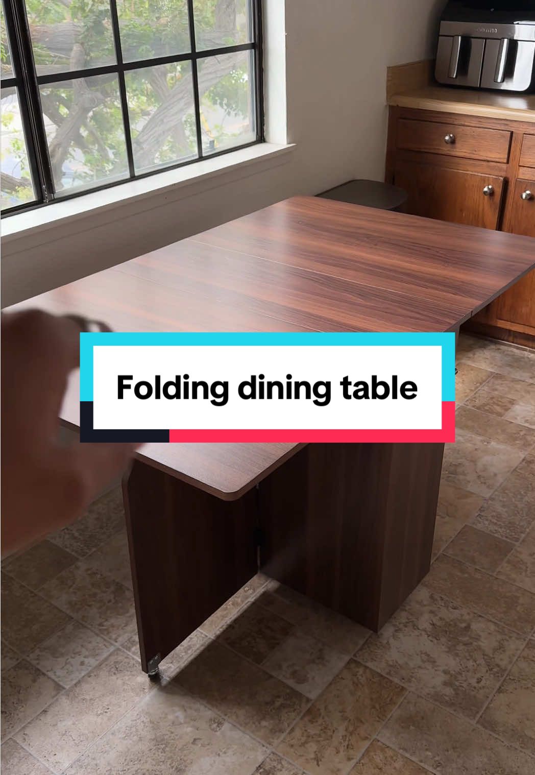 Check out the different colors that they have with this folding dining table #FoldingDiningTable #SweetheartTable #CoffeeBar #TikTokShopCreatorPicks #KitchenHack