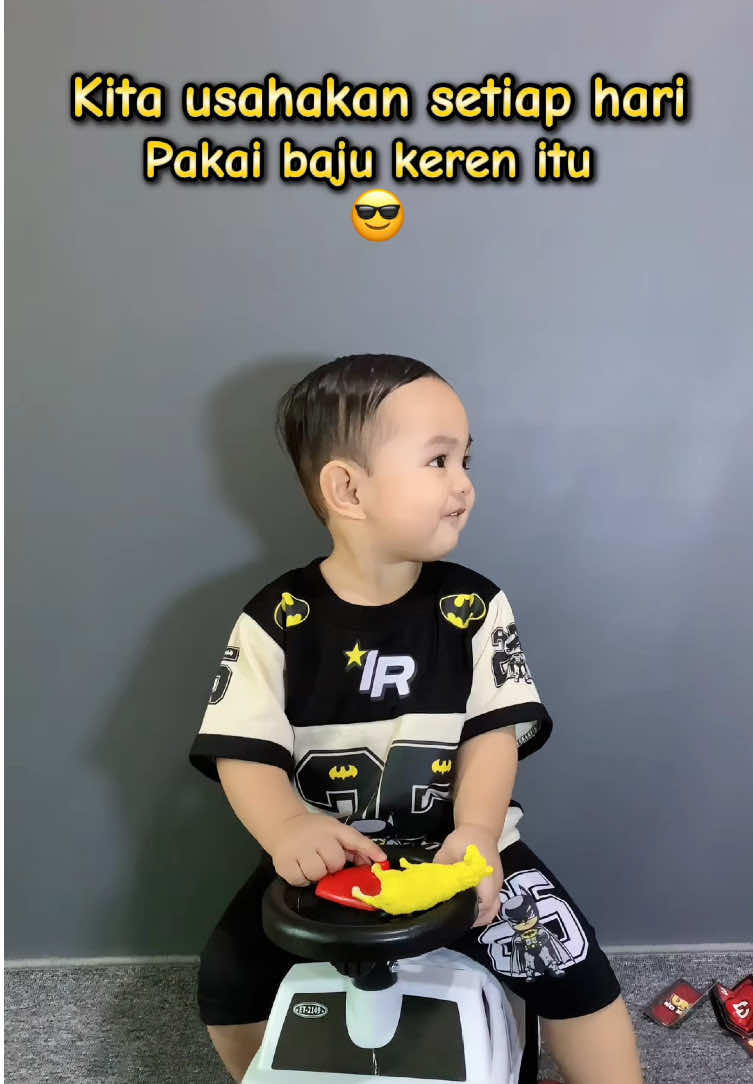 Paling ga bisa pakein baju yg udah kumel ke anak🙏 #setelananak #setelanjersey 