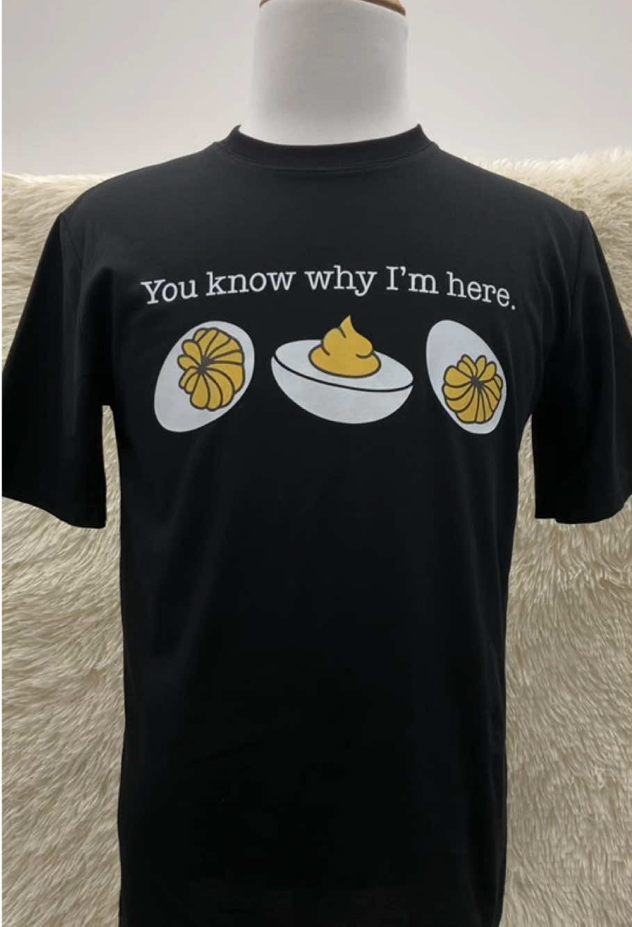Retro Thanksgiving Dinner You Know Why I’m Here Deviled Egg T-shirt