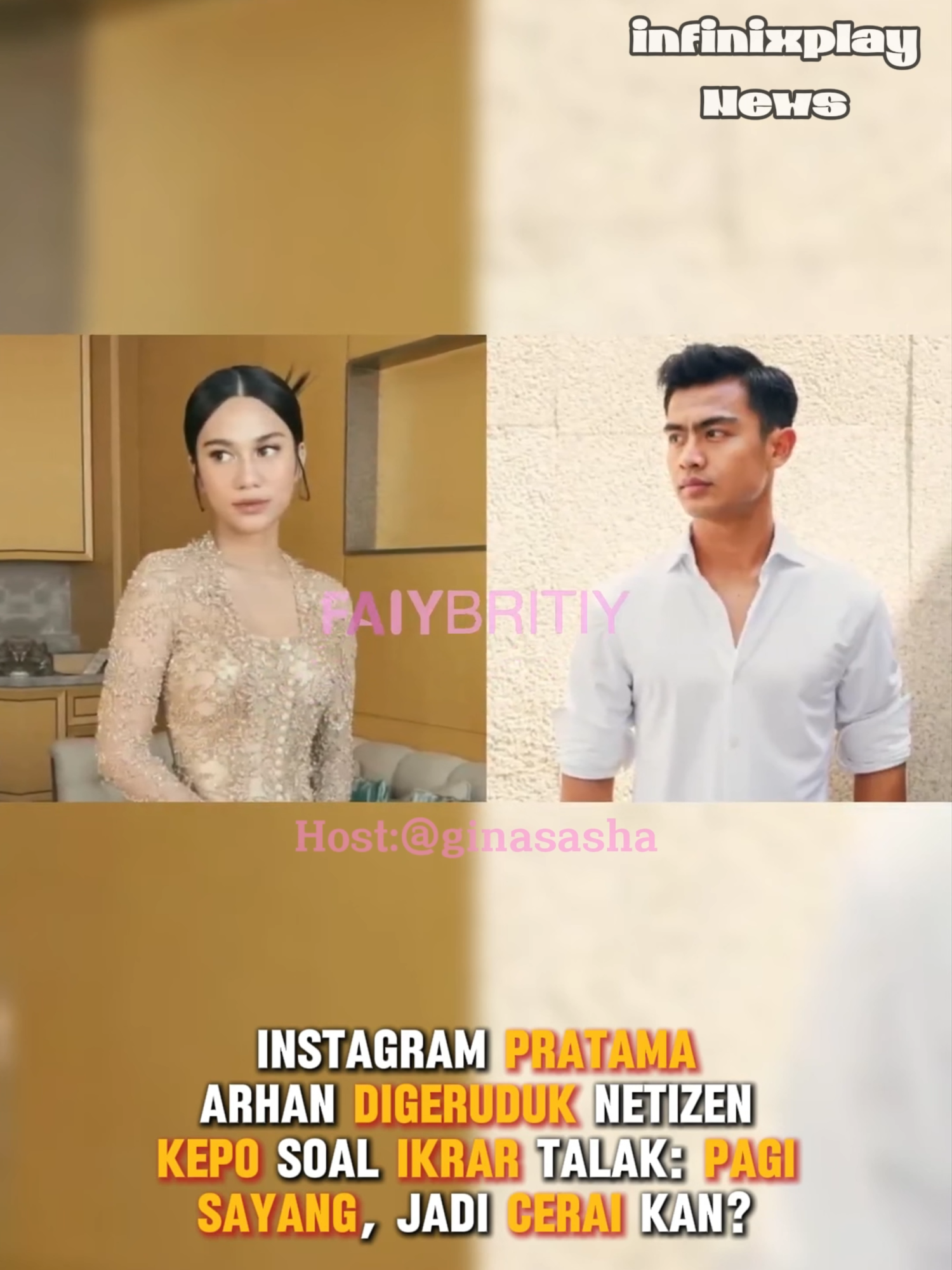 Instagram Pratama Arhan Digeruduk Netizen Kepo Soal Ikrar Talak: Pagi Sayang, Jadi Cerai Kan'??? #pratamaarhan #azizahsalshaa #artist #news #like