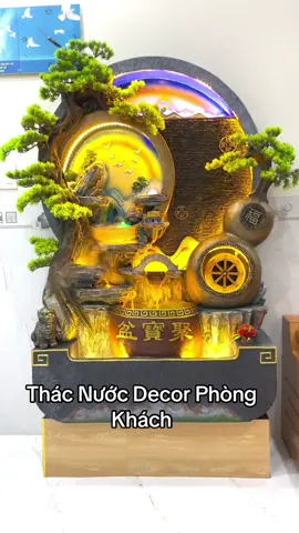 Thác Nước Phong Thuỷ - Decor Phòng Khách - Thư Giãn Nhẹ Nhàng 🍀🏡 #thacnuocphongthuy #phongthuy #homedecor #noithatdep #xuhuongtiktok 