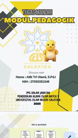Tugas Mandiri Modul Pedagogik PPG PAI Daljab  #ppg #ppgpai #ppgdaljab #gurupai #uinsalatiga 