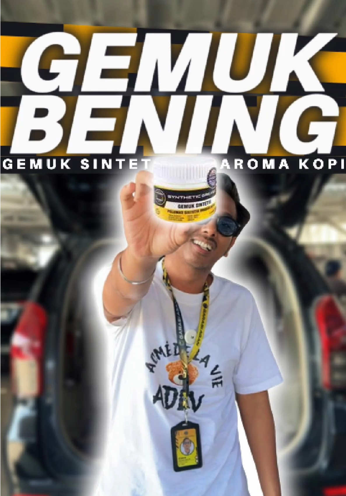 Gemuk Bening Beraroma kopi untuk merawat engsel jendela, engsel pintu, track sunroff, hidrolik bagasi mobil.  #gemuk  #pelumas  #garasiagan 