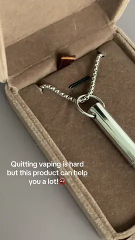 Quitting vaping is hard but this product can help you a lot!🚭 #necklace #breathe #stopsmoking #stopvapping #health 