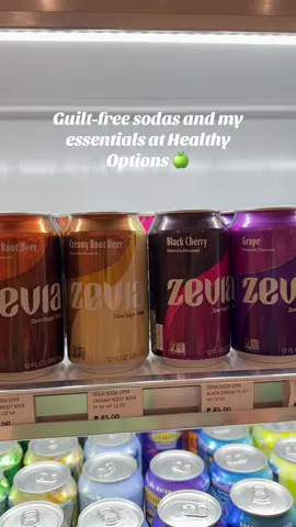 My Guilt-free sodas and essentials at Healthy Options 🍏 #healthy #davaoshops #davaocity #davao #fyp 