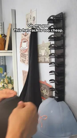 Perfect hat holder for the man in your life #organizer #tiktokshop #hats #hatstorage #hat 