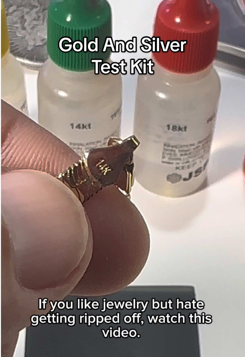 💍 Gold and Silver Test Kit    10k, 14k, 18k, and Silver Test liquids plus Scratch Stone #jewelry #gold #silver #preciousmetals #testing 