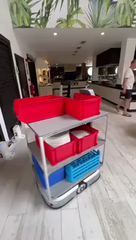 T9 y s100 trabajando en equipo, quitando esa carga de trabajo de tu staff para que estos se puedan centrar en la atención que tus clientes necesitan #robots #kennon #robot #pudu #s100 