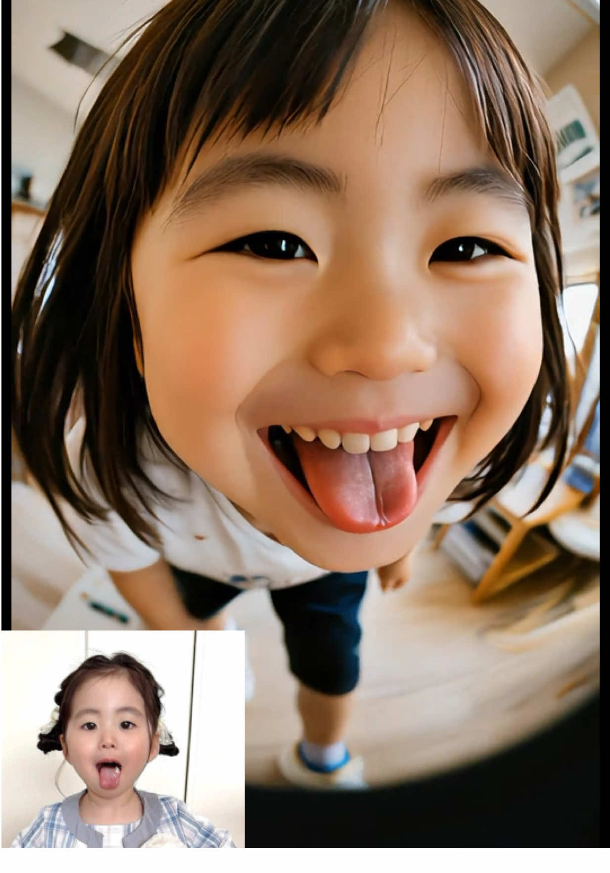 AIで娘たちの写真を歩かせてみた🤣🤣🤣