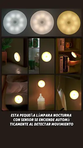 Luz con sensor de tres colores, múltiples escenarios de uso, dormitorio, armario, cocina, escaleras, garaje, etc. #Sensordeluz#lámpara#inteligente#light#homeliving#tiktokmademebuyit  
