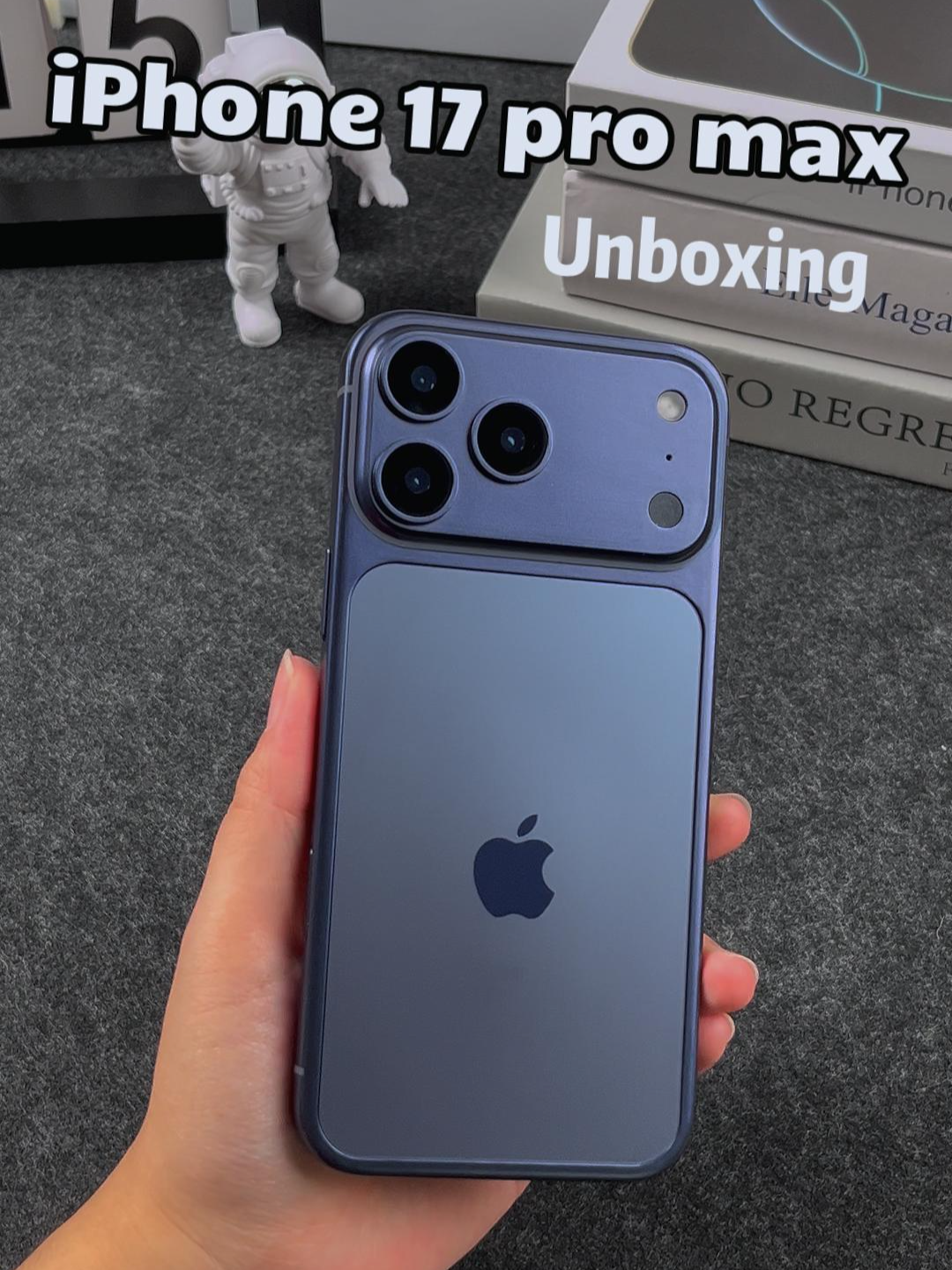 iPhone 17 Pro Max in Deep Blue 💙#iPhone17ProMax#newiphone#apple#DeepBlue#iPhoneUnboxing#AppleFans#TechTok #fyp