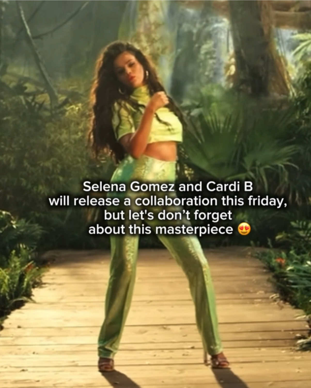 I’m in love with this collab 💔 2 queens! #selenagomez #cardib #takitaki #fyp #viral 