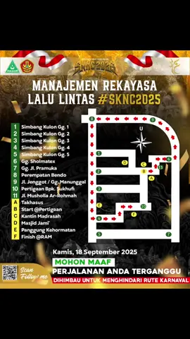 INFORMASI PENTING !!! RUTE PAWAI. SKNC TAHUN 2025 #SKNCsimbangkulon2025  #karnaval  #pekalongan 