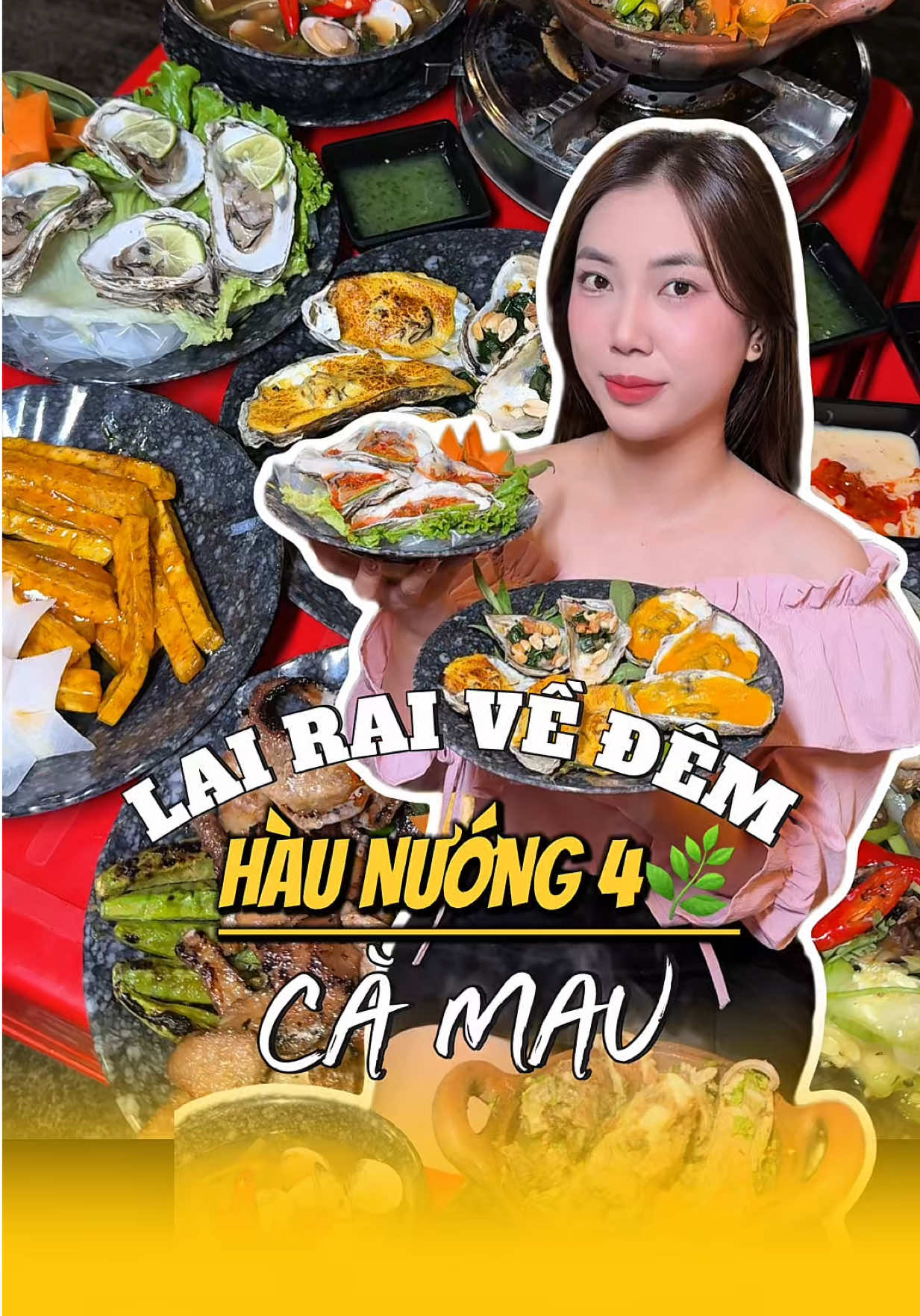 Hàu Nướng Chỉ 4🌿 Quá Ngon - Rẻ Luôn Mấy Ní Ơi.  #baduongvlog #camau #reviewcamau #haunuong 