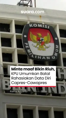 KPU RI resmi mencabut aturan yang sebelumnya merahasiakan data pribadi capres dan wapres yakni Keputusan KPU RI Nomor 731 Tahun 2025. Dalam aturan itu, dokumen capres-cawapres dikecualikan untuk dibagikan kepada publik.#ijazahpalsu #ijazah #kpuri #KPUUpdate #KlarifikasiKPU 