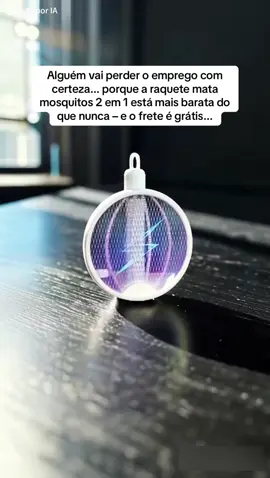 ⚡ Raquete UV recarregável! #matamosquitos #raquete #uv #elétrica #fretegratis