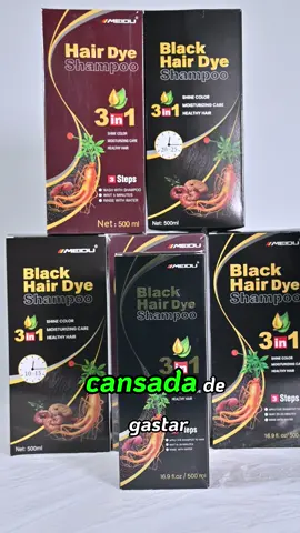 Dos botellas en venta...#hairdyeshampoo #blackhair#grayhair#canas #3in1 