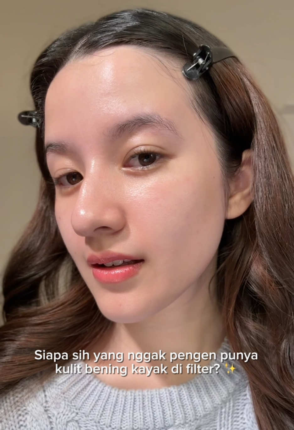 Filter off, real glass skin ON ✨ Serum ini tuh bener-bener kayak treatment klinik, tapi bisa dipakai tiap hari dari rumah 💎 #SerumFacelift #SerumSkinBooster #SerumViral #PDRN #DNASalmon     