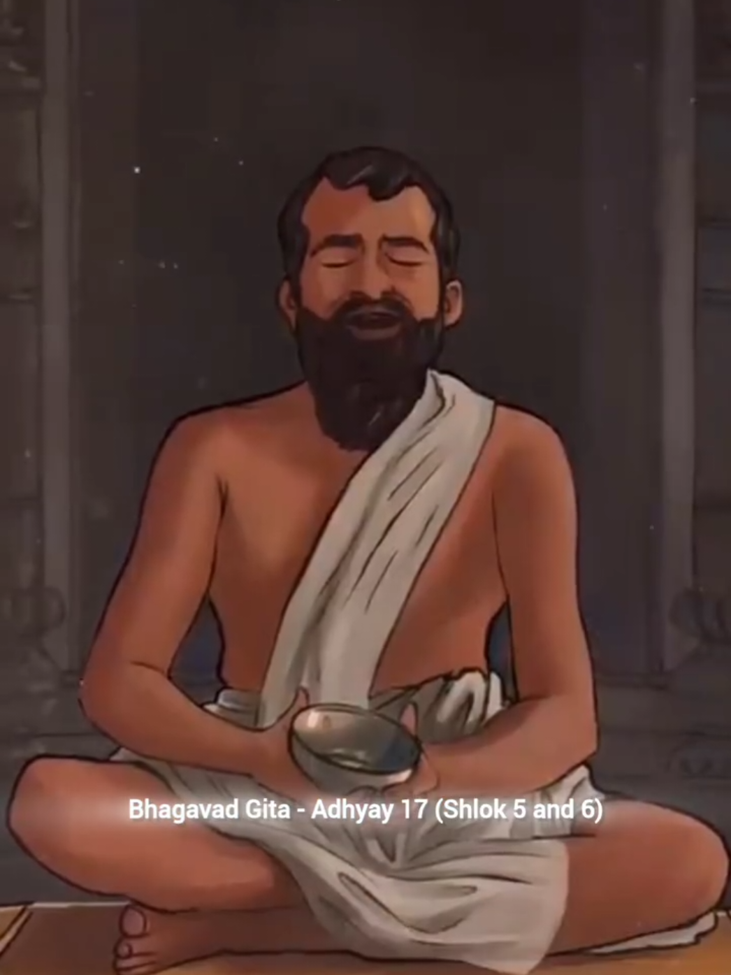 Bhagavad Gita Adhyay 17 Shlok 5     and 6. Om Namah Shivay 🙏 Radhe Radhe ❤️🙏.  🔵 Video Details 👇  (Voice) Of Sir :- SHAILENDRA BHARTI from(YouTube▶️) Follow for more 💙  Please share this if you like this 🙏 #bhagavadgita #sanatandharma #krishnalove #fpyシ #geetagyan 
