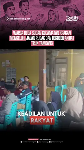 Bertahun-tahun akses jalan Desa Sudan, Kecamatan Kragan, Kabupaten Rembang, rusak parah dan penuh debu setiap kali armada truk tambang melintas. Kondisi itu memicu keresahan warga, hingga meminta perhatian serius pemerintah dan DPRD untuk segera melakukan perbaikan jalan. Rabu (10/9/2025), puluhan emak-emak Desa Sudan bahkan menggelar aksi protes dengan menutup akses jalan menggunakan drum. Mereka mengaku tak tahan lagi dengan polusi debu yang ditimbulkan truk pengangkut tambang tras yang hilir mudik setiap hari. Salah satu tokoh masyarakat Desa Sudan, Ahwan, menceritakan awal mula aksi tersebut. “Semula saya di rumah, tiba-tiba didatangi para ibu-ibu yang sudah jengkel dengan polusi. Mereka ajak saya ke balai desa untuk menyampaikan protes,” katanya. Menurutnya, permasalahan itu sudah berlangsung sejak 2004 silam dan hingga kini tak kunjung ada solusi. Warga semakin terganggu karena debu tidak hanya mengotori rumah, tetapi juga mengancam kesehatan. “Kalau makanan di dapur tidak ditutup rapat, bisa-bisa ikut makan debu. Rumah saya saja ventilasinya ditutup rapat, karena takut debu. Sangat jarang warga berani buka pintu,” tambahnya. Aksi blokir jalan sempat menimbulkan antrean panjang truk tambang dan menyebabkan kemacetan. Namun akhirnya akses dibuka kembali setelah pihak Desa Sudan mengeluarkan surat tertulis yang berisi larangan truk tambang melintas mulai Kamis (11/9/2025), sampai ada penyelesaian bersama. #kabarrembang #rembangterkini #inforembang 